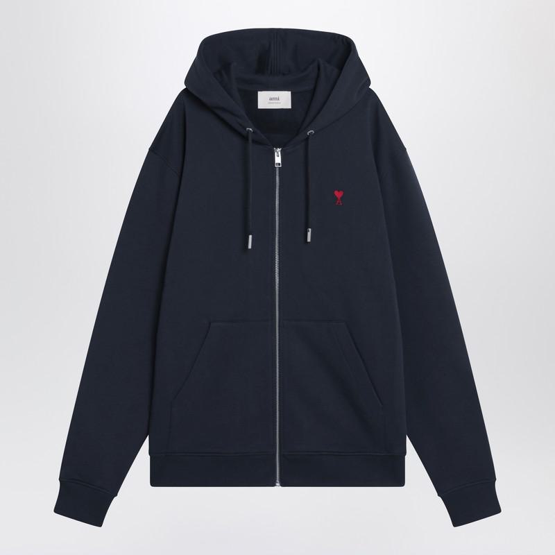AMI Paris Midnight AMI Paris De Coeur Zip-Up Sweatshirt