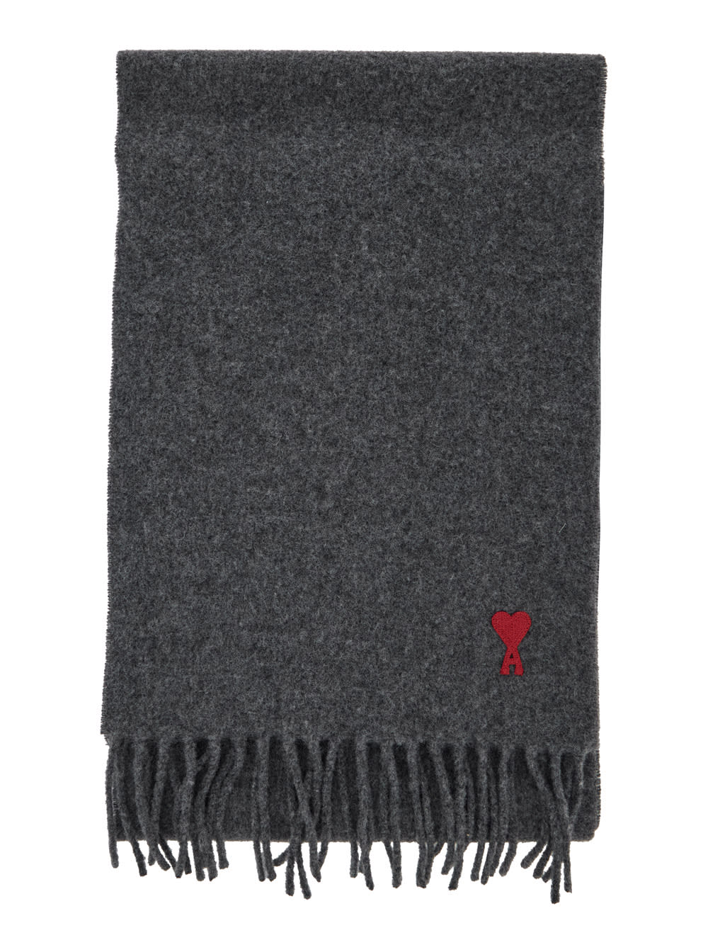 Ami Alexandre Mattiussi Red Ami De Coeur Scarf