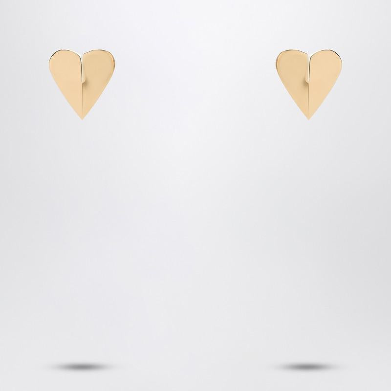 Alaïa Le Coeur Torn Gold Earrings