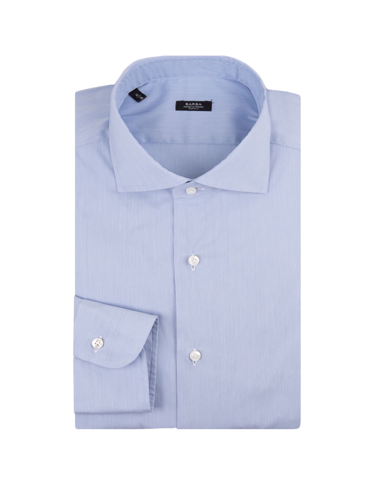Barba Napoli Light Blue Cotton Blend Shirt