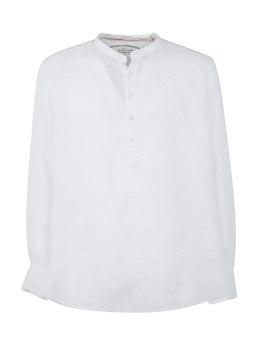 Original Vintage Style Corean Collar Shirt Clothing