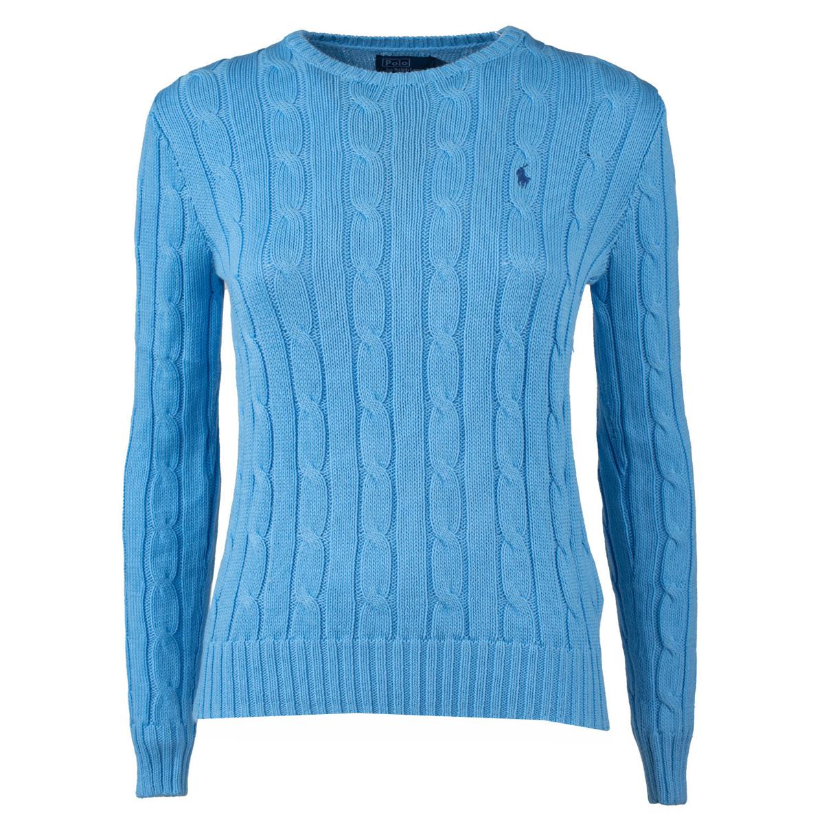 Ralph Lauren Plaited Cotton Crewneck Pullover