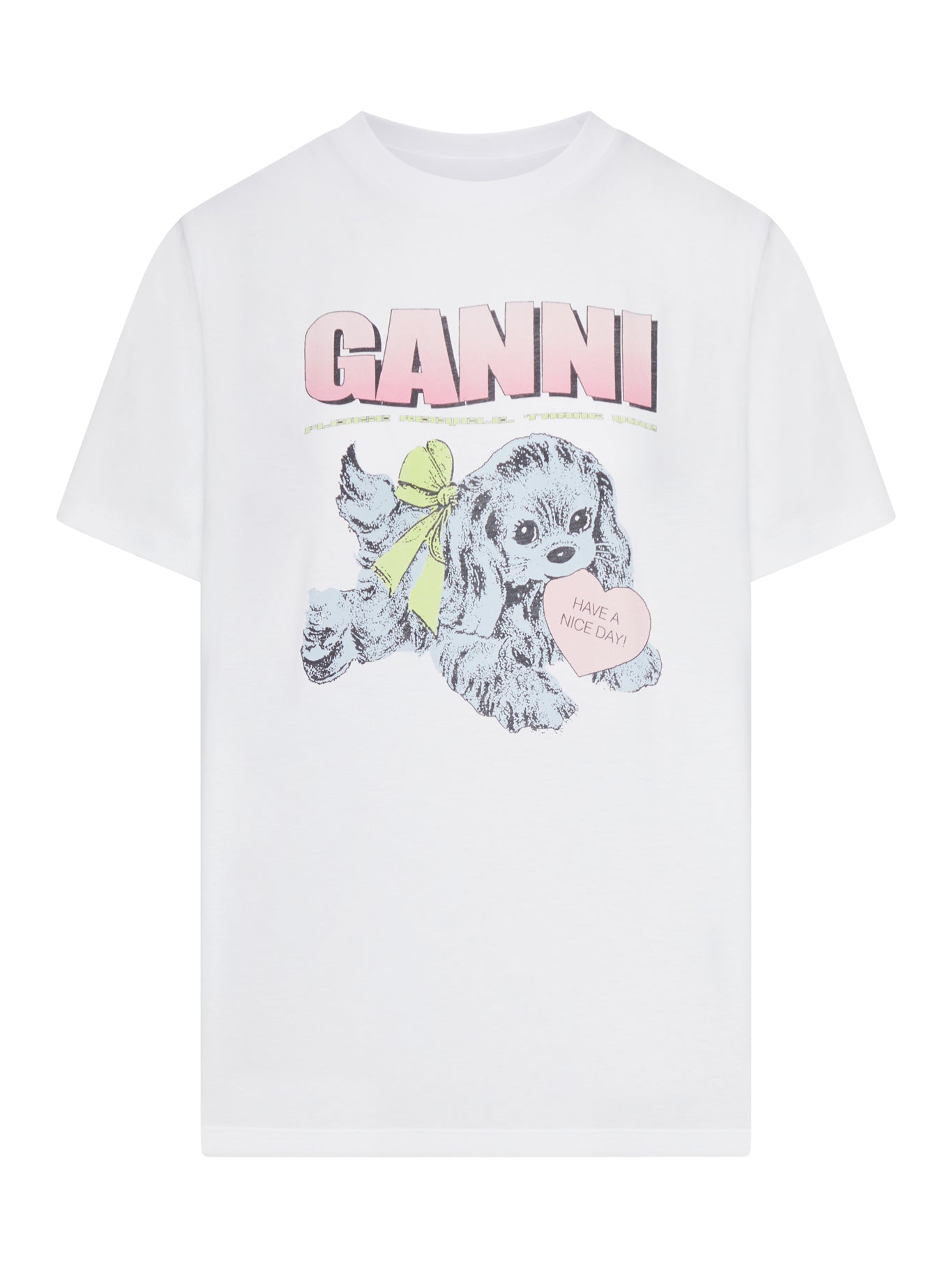 Ganni 印花棉T恤女款