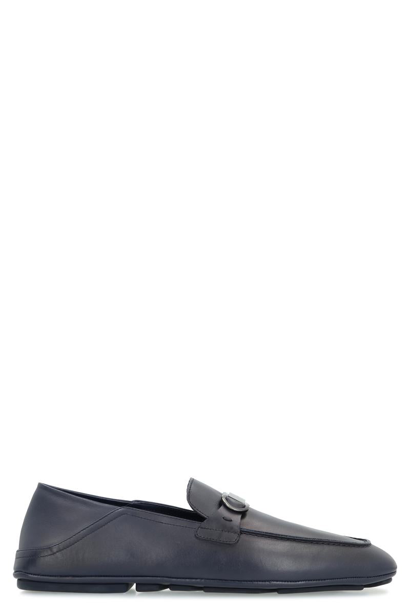 Salvatore Ferragamo Gancini Leather Loafers