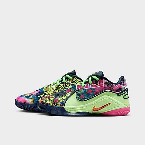 Nike Big Kids LeBron 22 Basketball Shoes in BLSTRY/FRBRRY-GHST G Size: 5.0