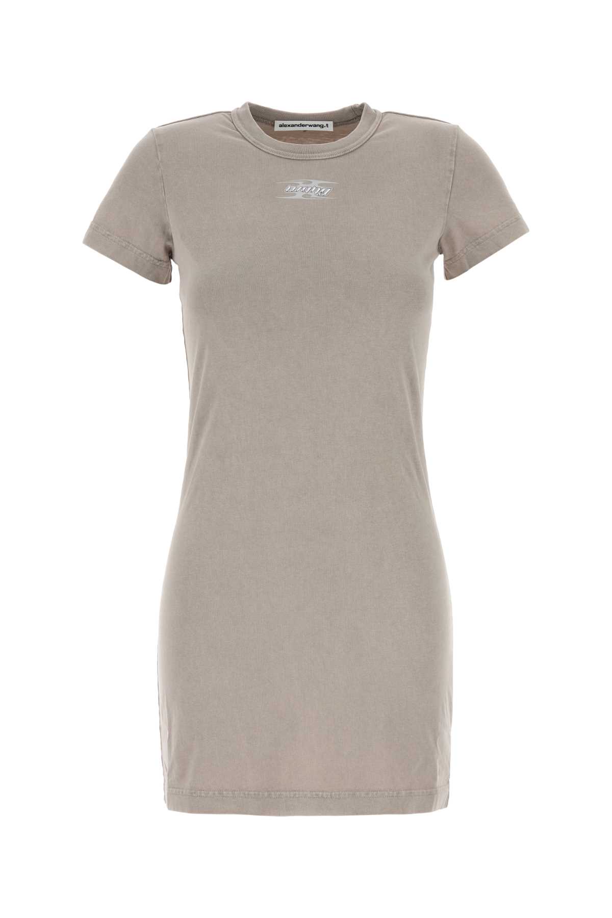 T by Alexander Wang Light Pink Cotton T-shirt Mini Dress