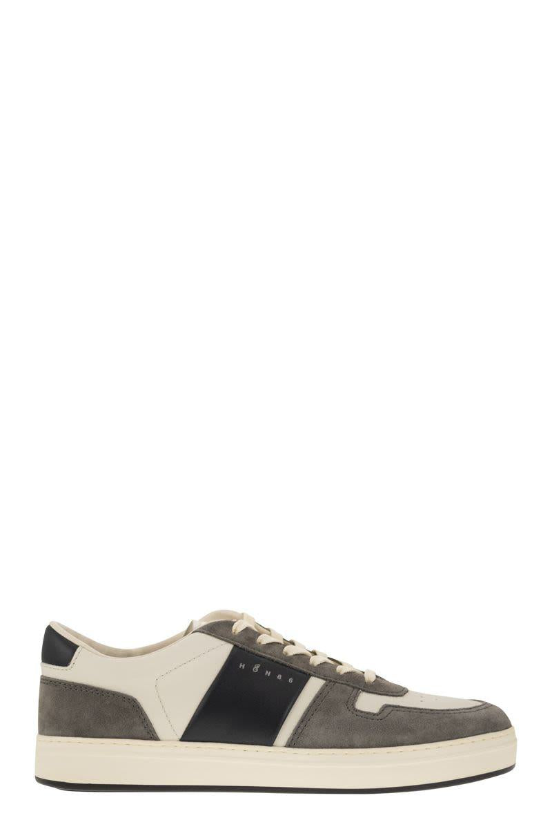 Hogan H-Tv Leather And Suede Trainers