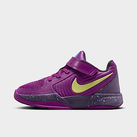 Nike Little Kids Ja 2 Basketball Shoes in Bold Berry/Light Lemon Twist/Dark Raisin Size: 8.0