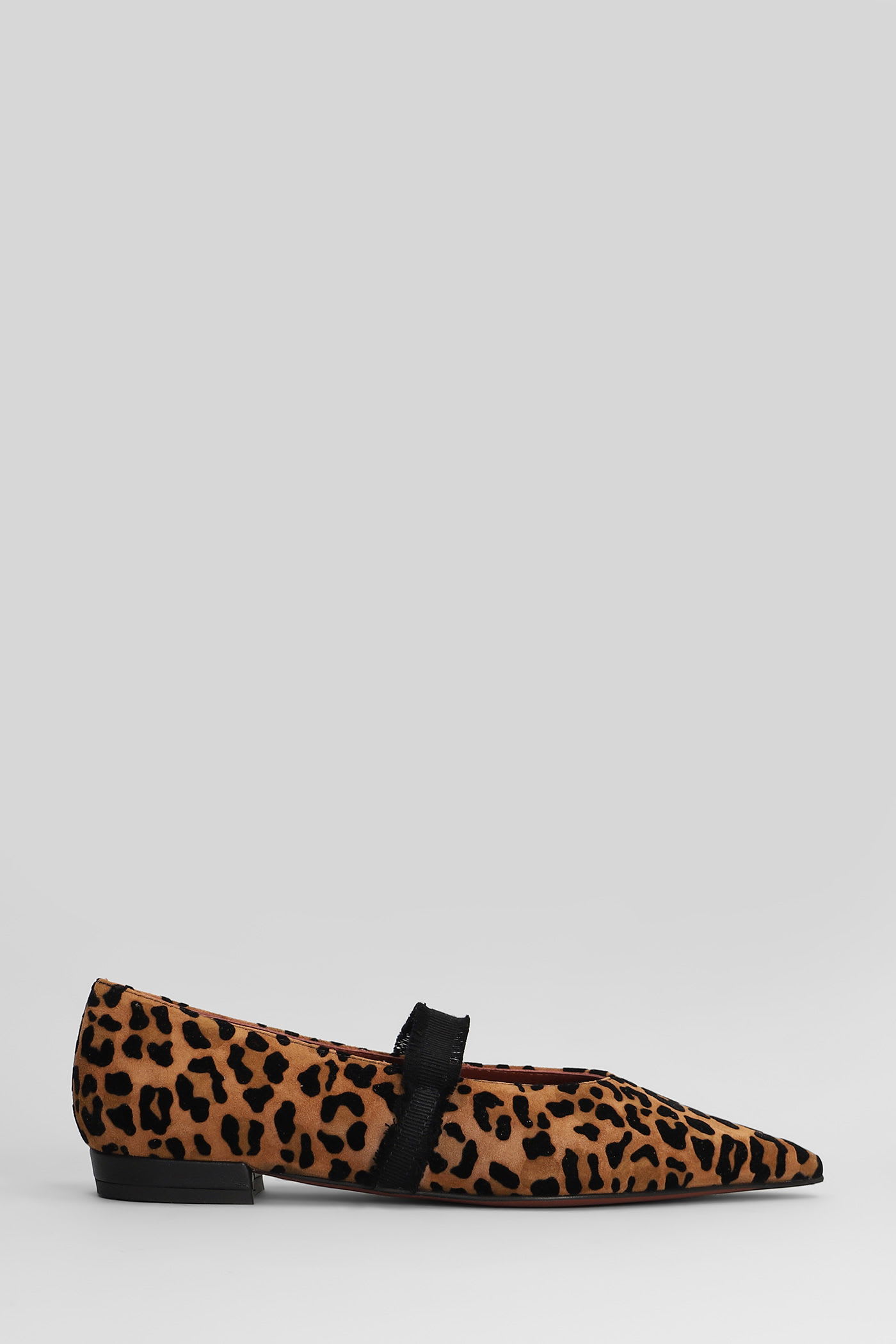 Roberto Festa Elior Ballet Flats In Animalier Suede