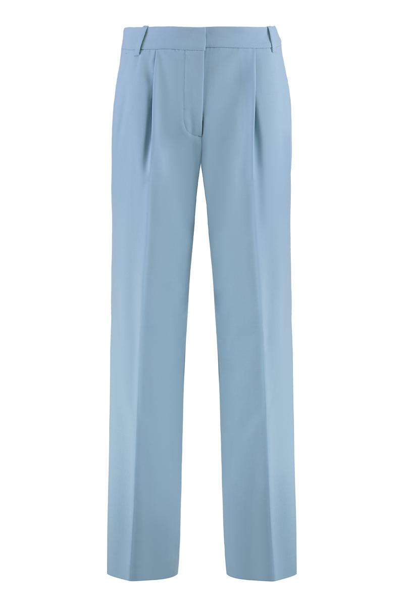 Calvin Klein Wool Blend Wide-Leg Trousers