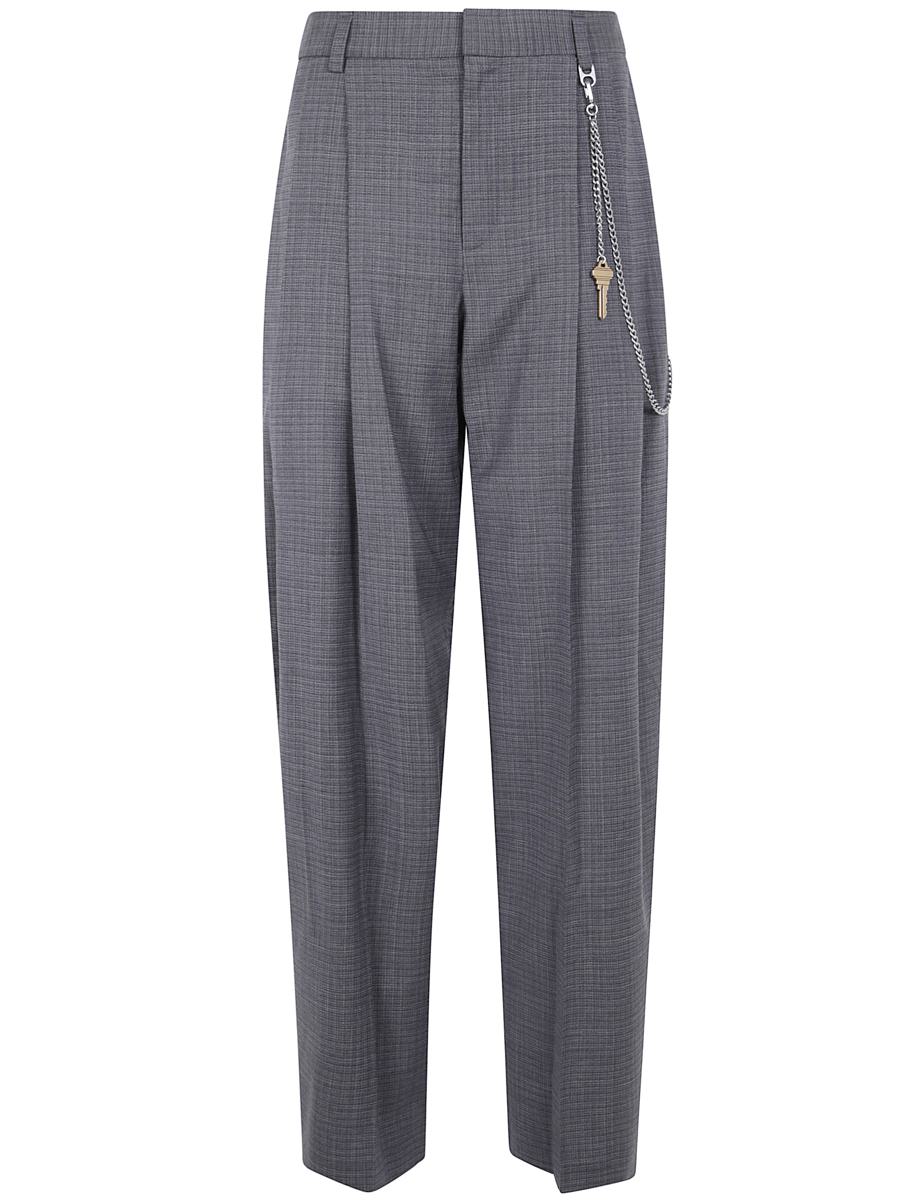 Alexander Wang Mid-Rise Trouser With Chain Clothing