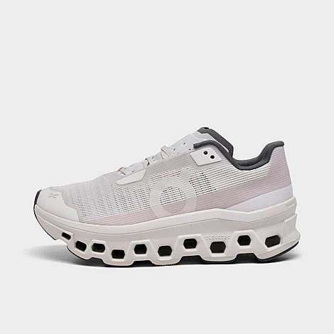 On Women's Cloudmster Void Running Shoes in Ivory/Wolf Size: 6