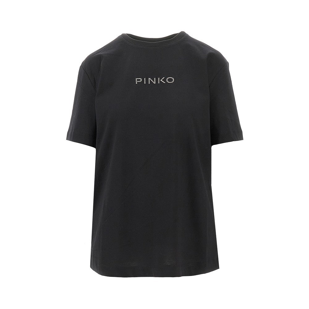 PINKO Jersey t-shirt with embroidered logo Woman