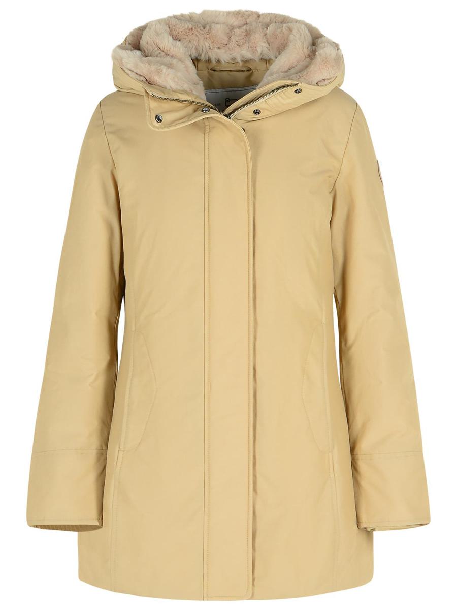 Woolrich 'Boulder' Beige Cotton Blend Parka