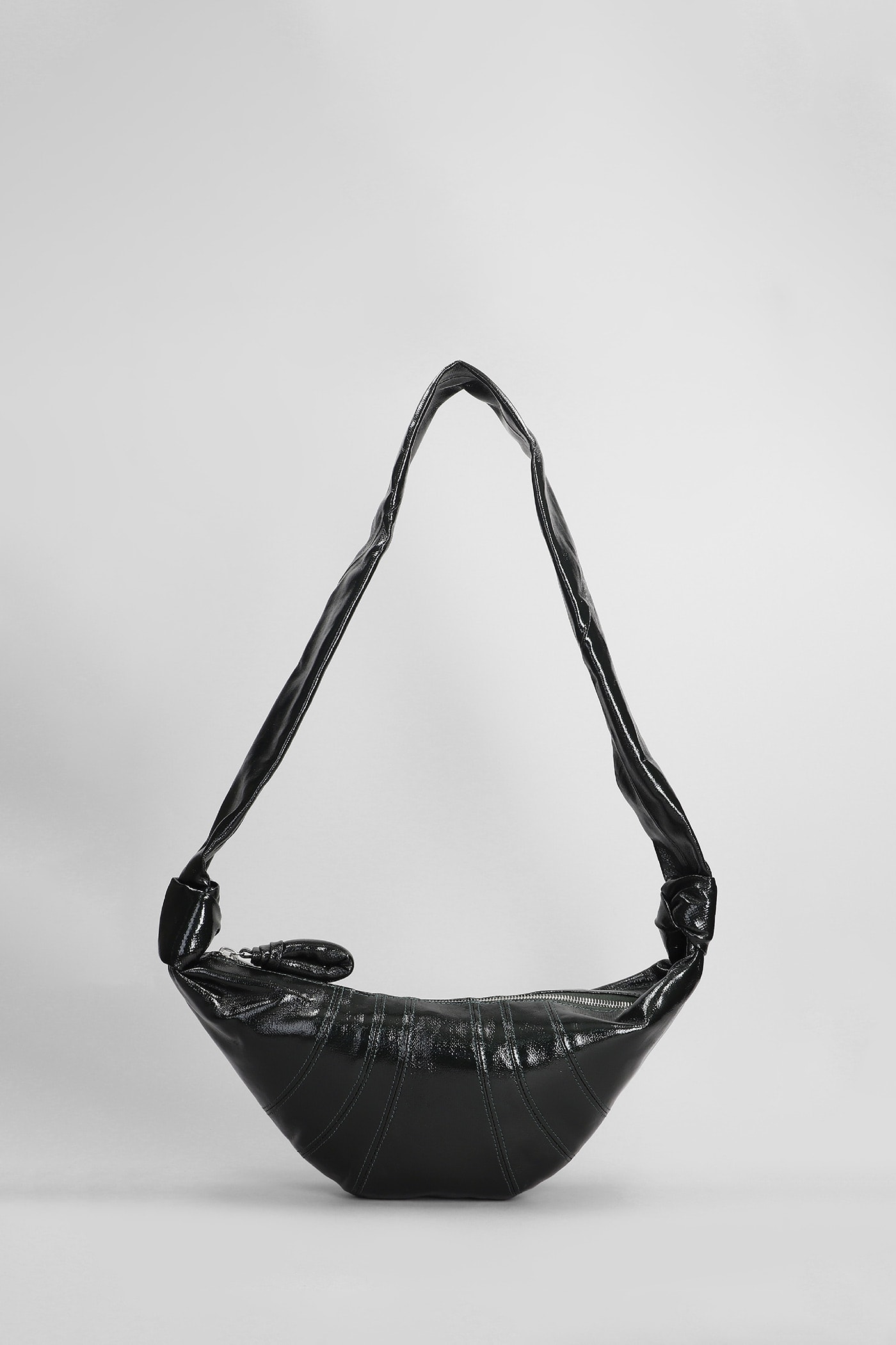 Lemaire Small Croissant Shoulder Bag In Green Cotton