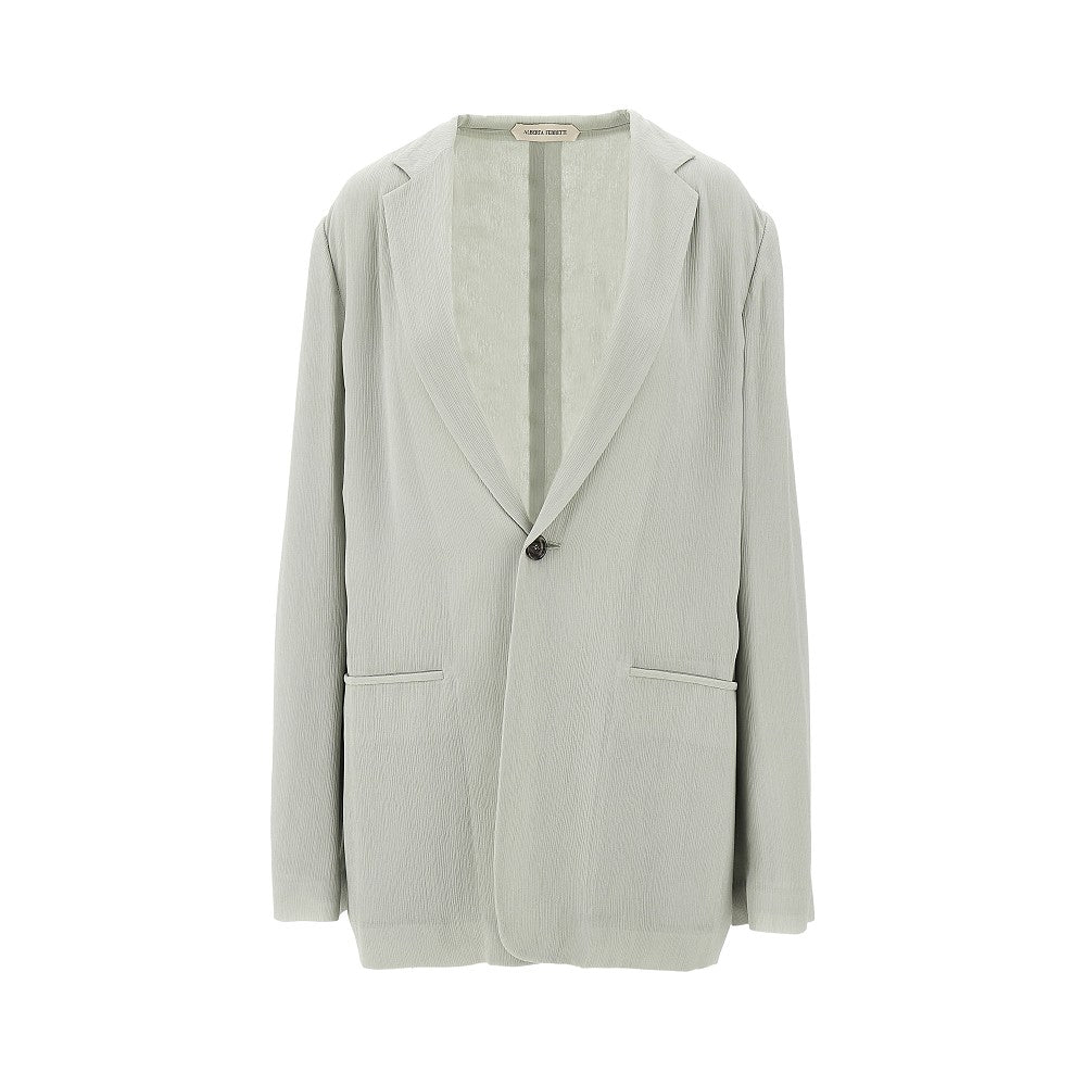 ALBERTA FERRETTI Crepe single-breasted jacket Woman