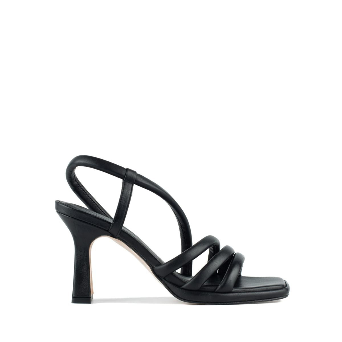 Angel Alarcon Laure Heeled Sandal With Tubular Straps And Mini Leather Platform