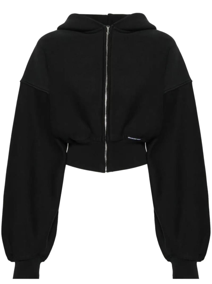 Alexander Wang Crop Hoodie Clothing