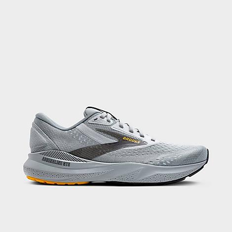 Brooks Men's Adrenaline GTS 24 Running Shoes (Wide Width) in Alloy/White/Gold Fusion Size: 8.0
