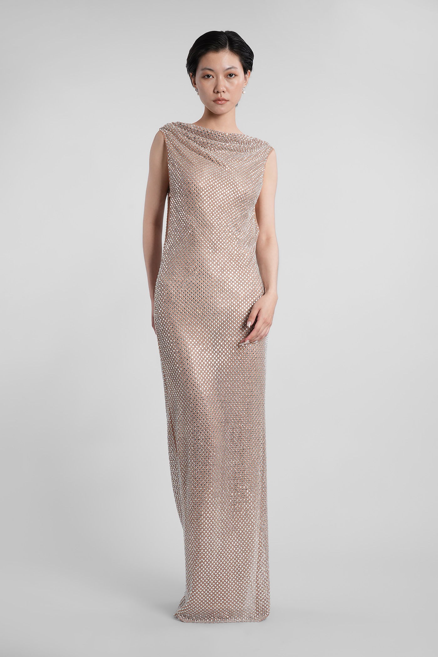self-portrait In Silver Polyester