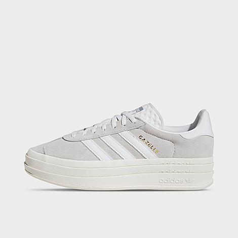 adidas Women's Originals Gazelle Bold Casual Shoes in Grey/White Size: 8.5