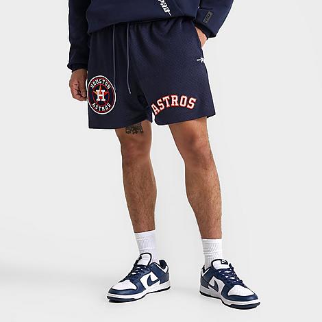 Pro Standard Men's Houston Astros MLB Souvenir Mesh Shorts in Navy/Orange Size: Small
