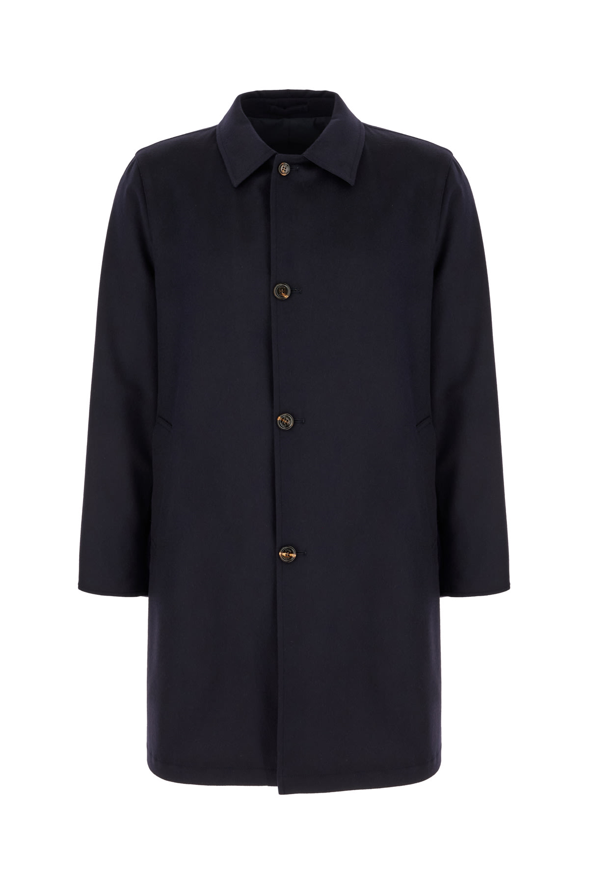 Kired Navy Blue Wool Reversible Coat