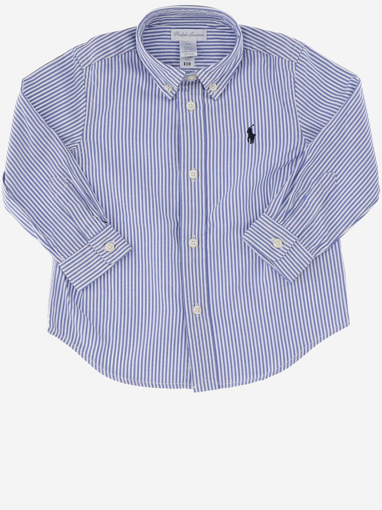 Ralph Lauren Cotton Button-down Shirt With Logo