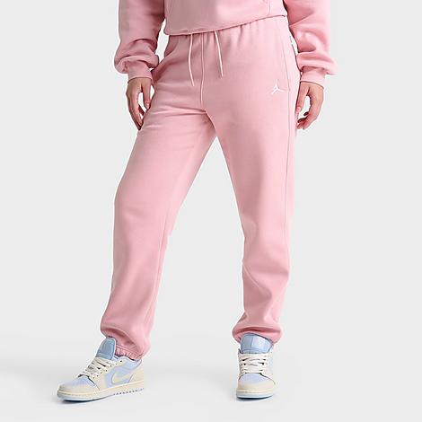 Jordan Women's Brooklyn Fleece Pants in Pink/White Size: XS
