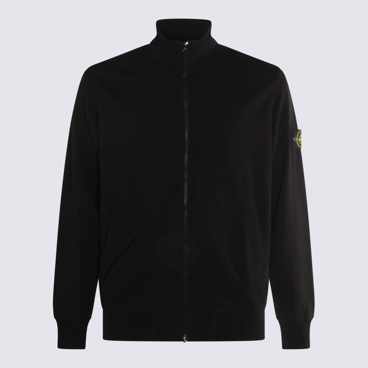 Stone Island Black Cotton Sweatshirt