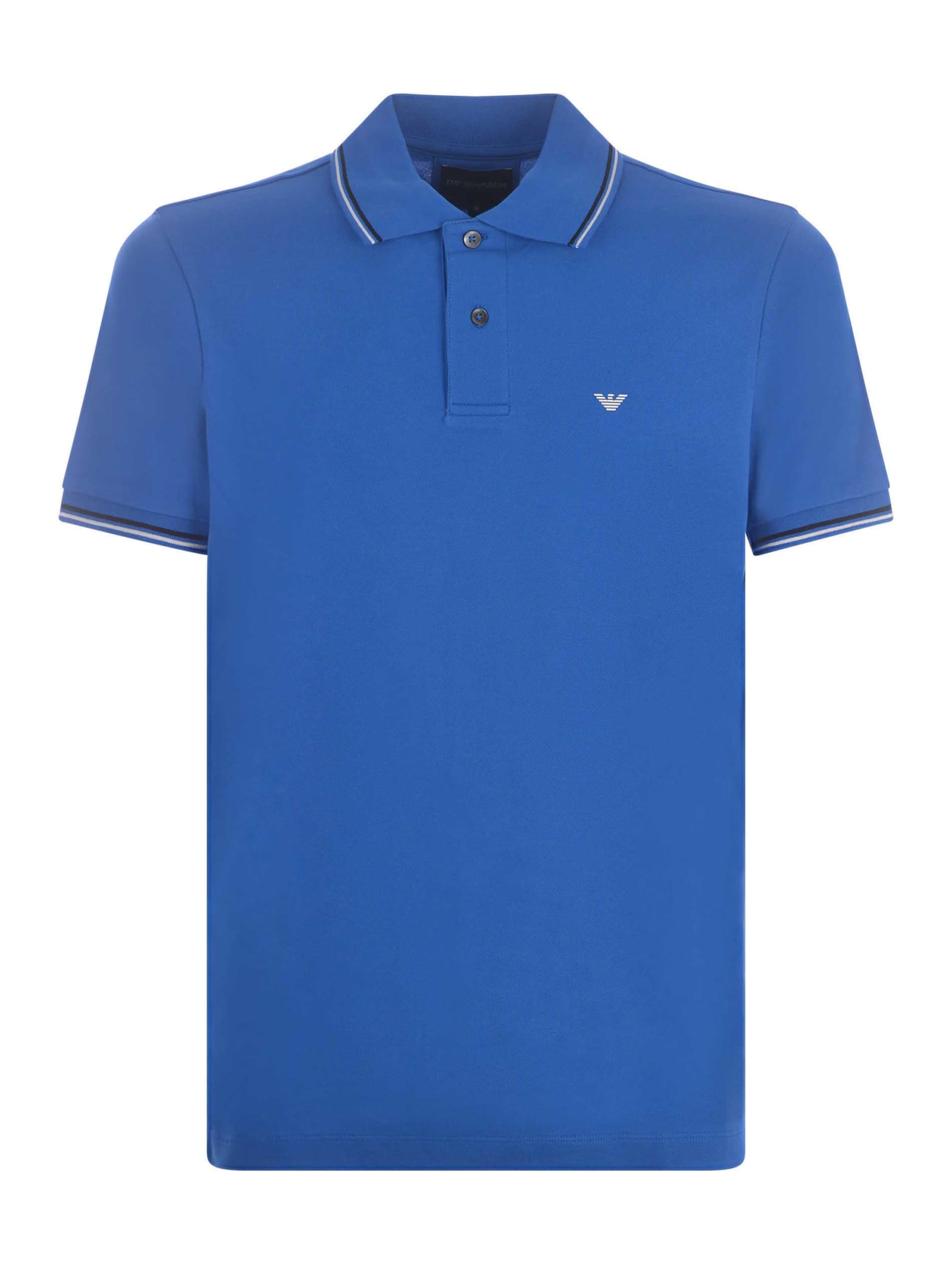 Polo Shirt Emporio Armani In Stretch Piqué