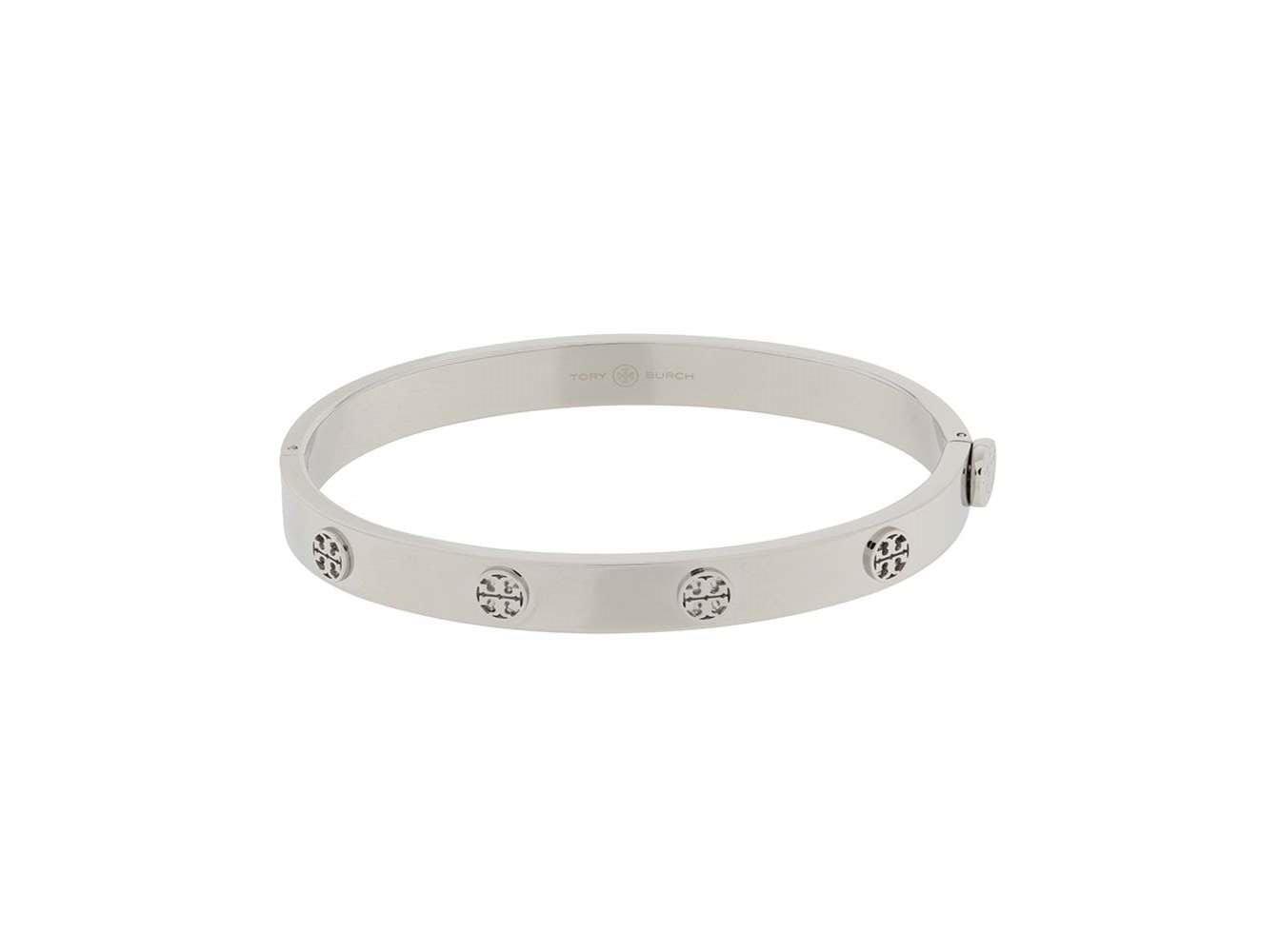 Tory Burch Steel Bracelet With Engraved Logo