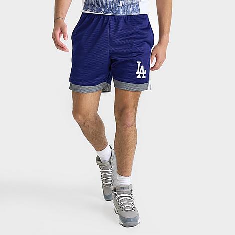 New Era Men's Los Angeles Dodgers MLB Mesh Shorts in Royal/White/Silver Size: Small