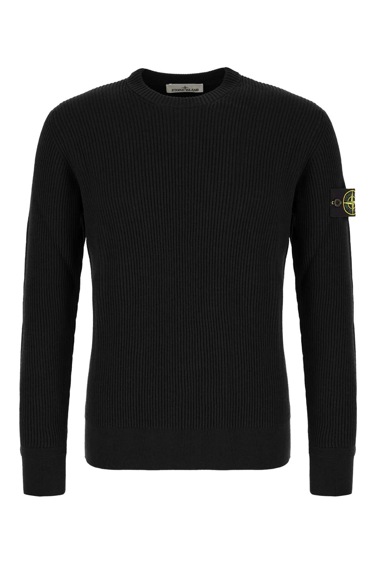 Stone Island Black Wool Sweater