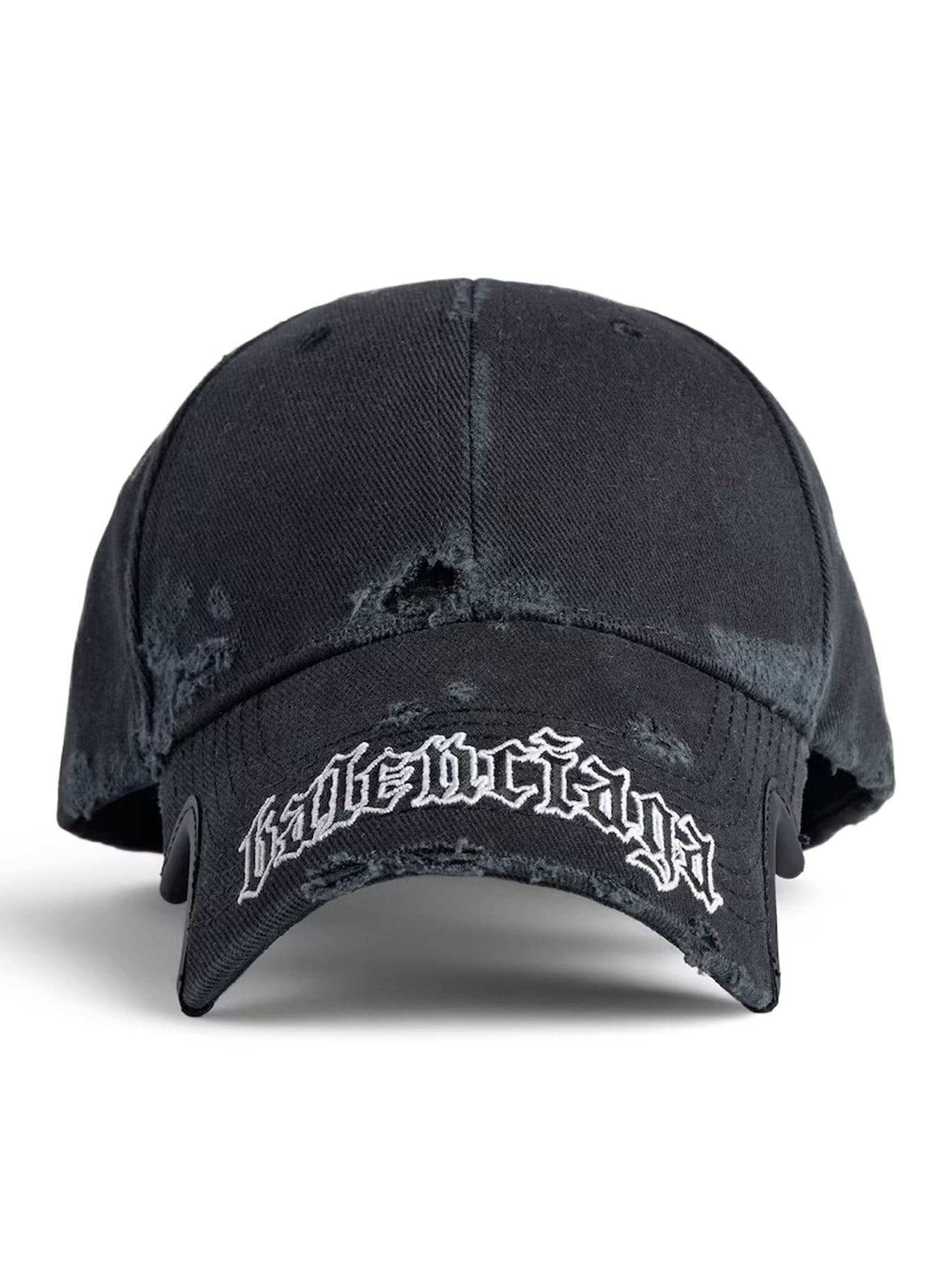 BLACKLETTER SCRIPT HAT IN BLACK DELAVE - Balenciaga - Woman