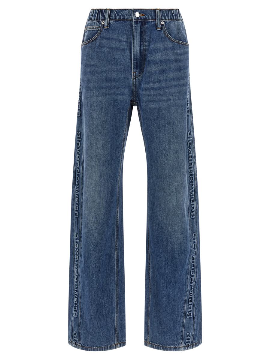 Alexander Wang Embossed Logo Jeans