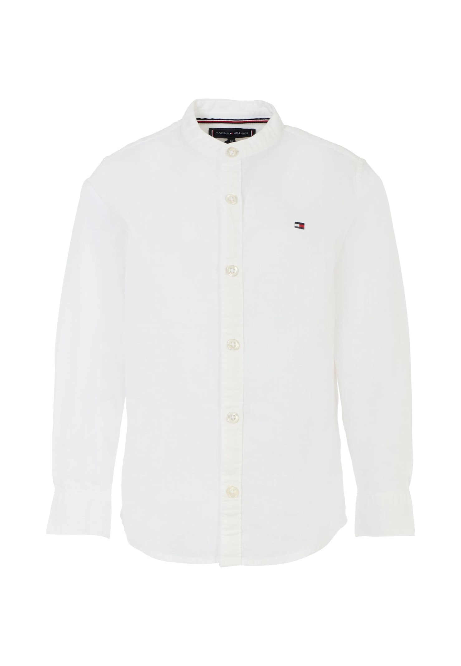 Tommy Hilfiger White Shirt For Boy With Flag