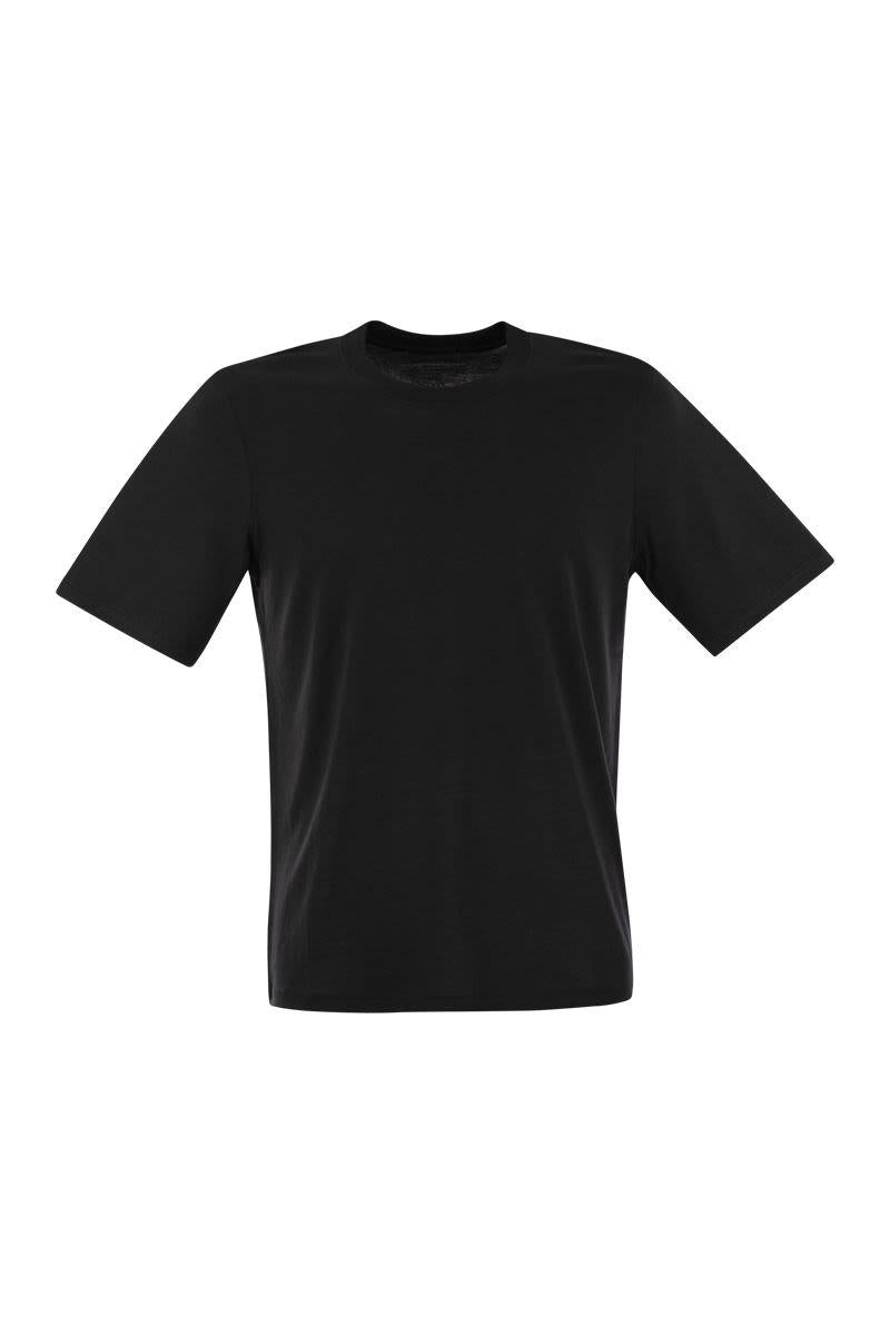 Majestic Filatures Short-Sleeved T-Shirt In Lyocell And Cotton