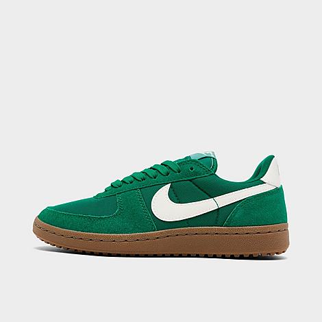 Nike Women's Field General SE Casual Shoes in Malachite/Gum Dark Brown/Soft Pearl Size: 6.0