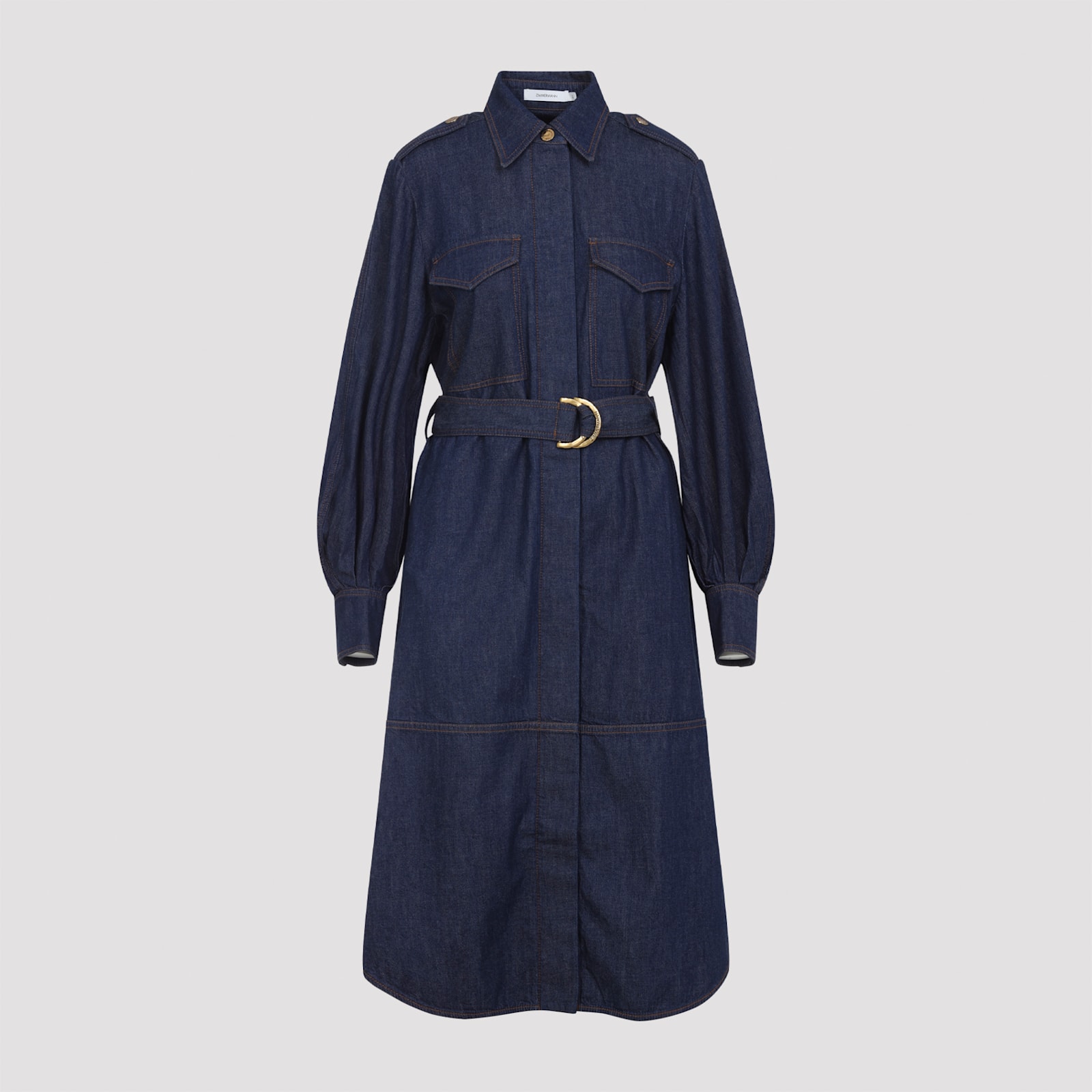 Zimmermann Denim Cargo Mini Dress