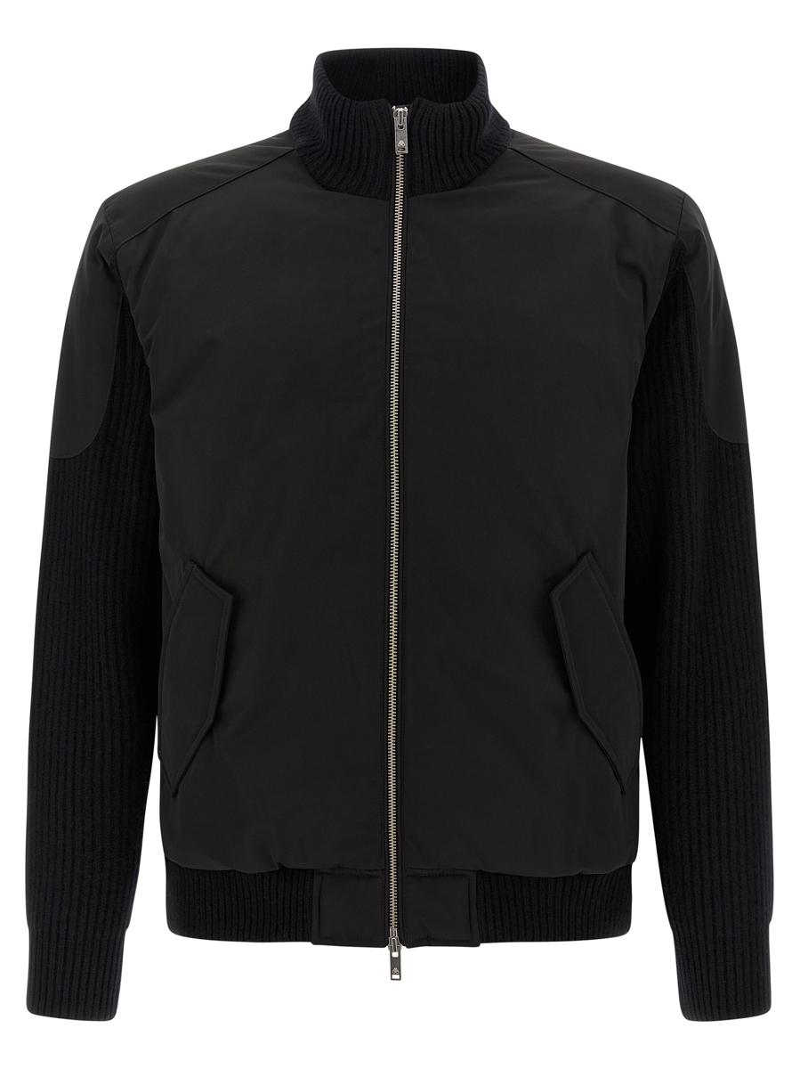 Moose Knuckles 'Magnus Knit Hybrid' Bomber Jacket