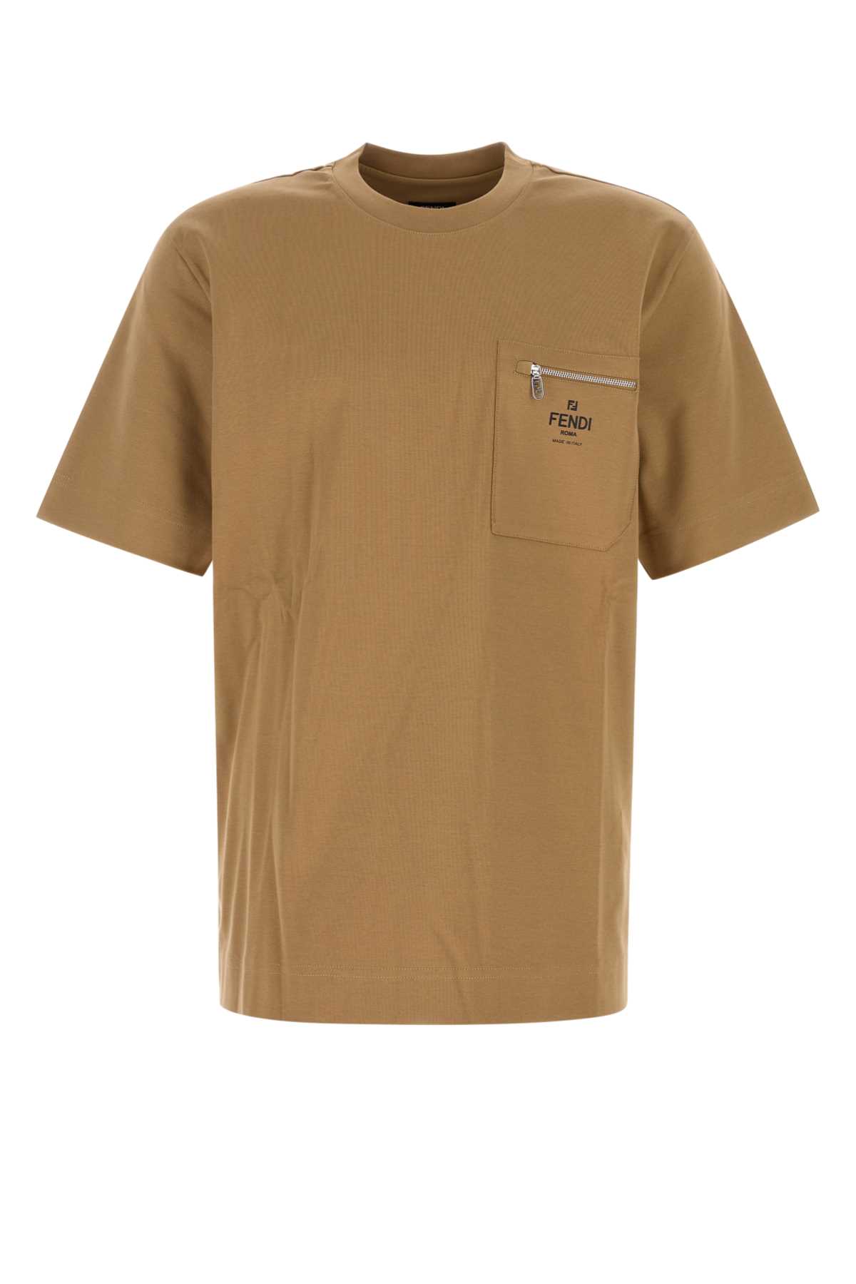 Fendi Camel Cotton T-shirt