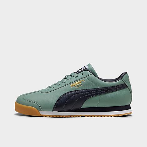 PUMA Men's Roma 24 Casual Shoes in Green Moon/New Navy Size: 8.0