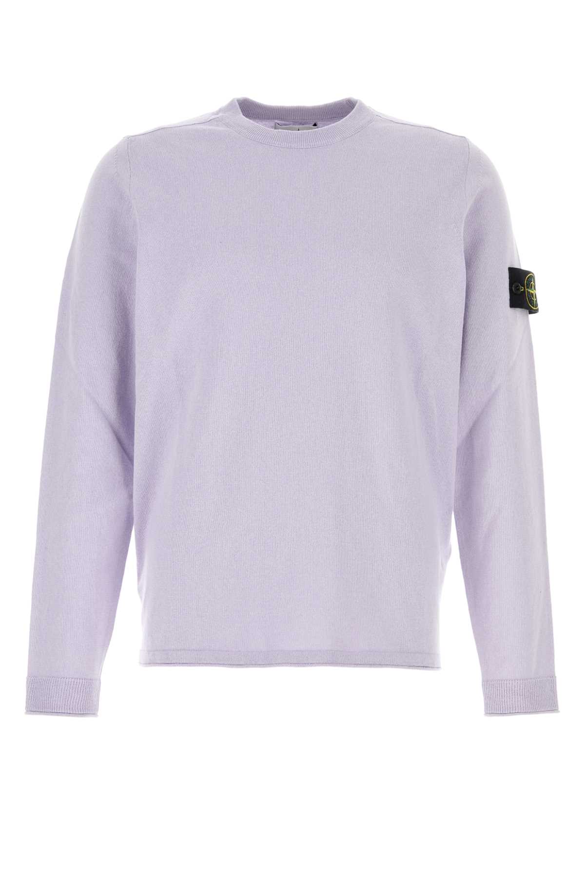 Stone Island Lilac Cotton Sweater