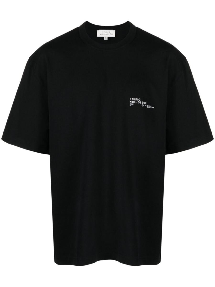 Studio Nicholson Logo Boxy Fit T Shirt Clothing