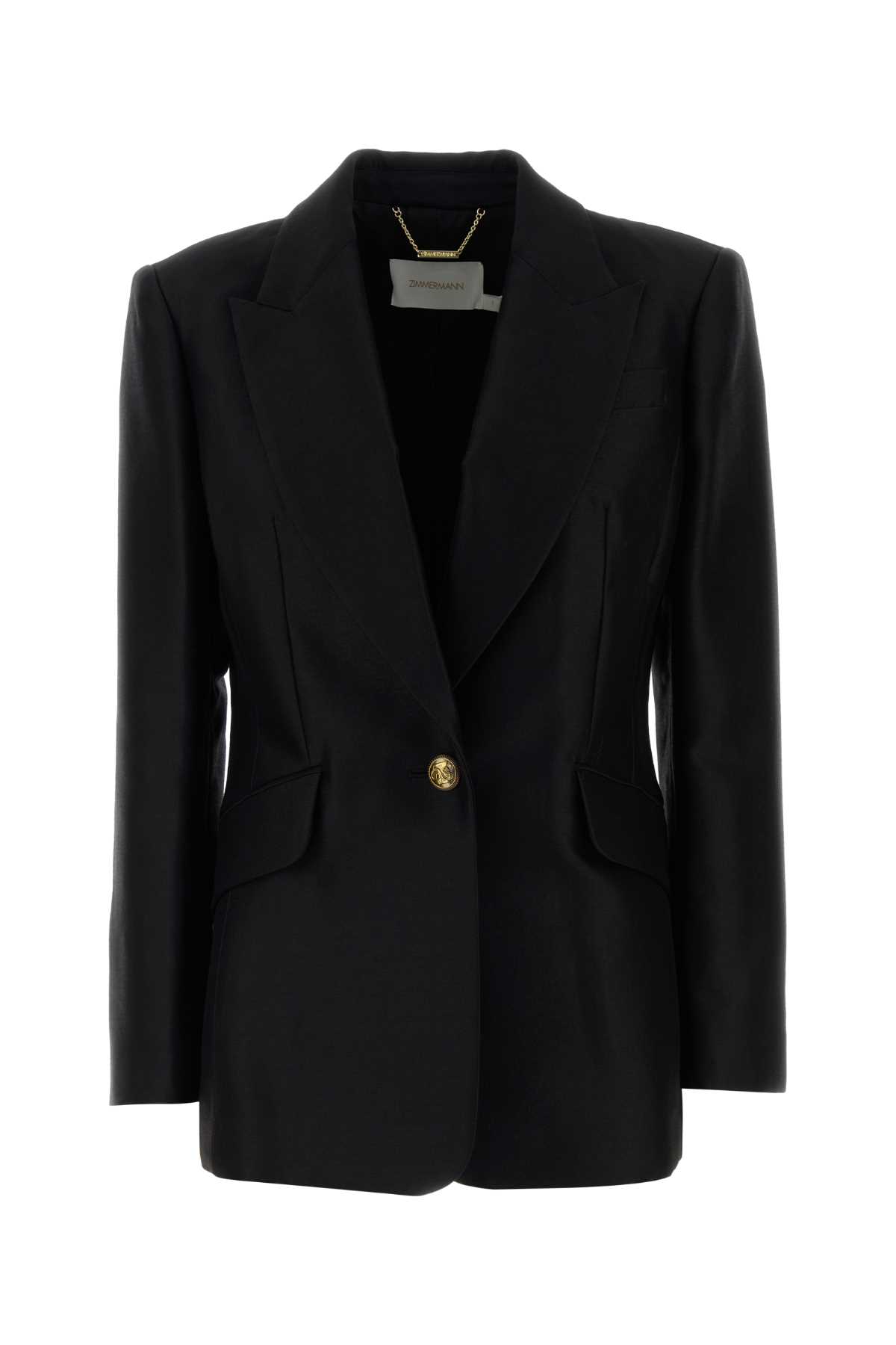 Zimmermann Black Wool Blend Hypnotic Blazer