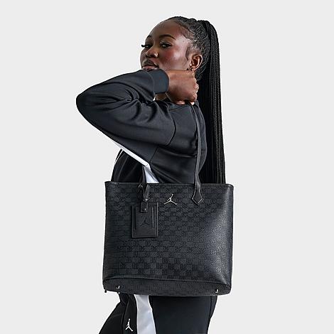 Jordan Women's Monogram Tote Bag in Black Embossed