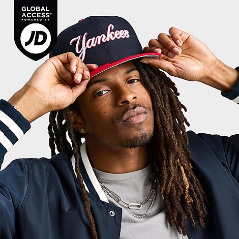 New Era New York Yankees MLB 9FIFTY Snapback Hat in Red/Blue