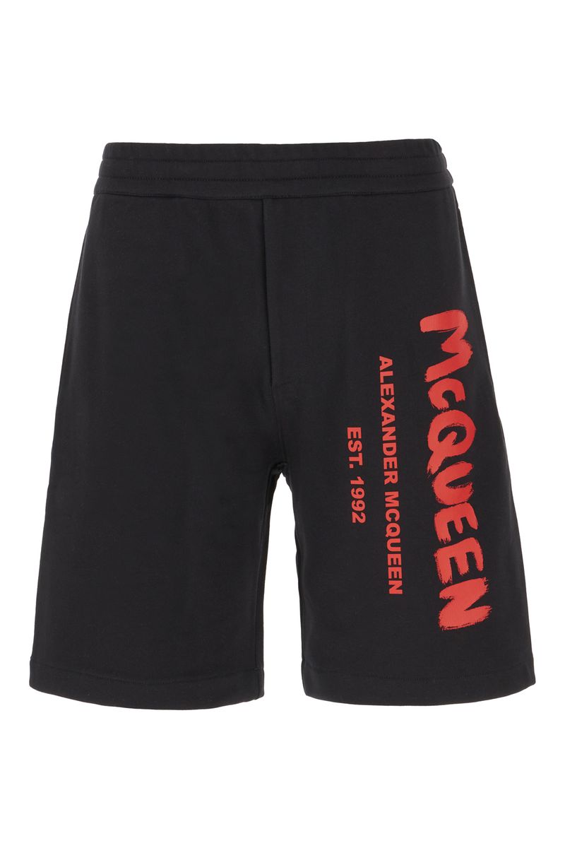 Alexander McQueen 'Graffiti' Bermuda Shorts