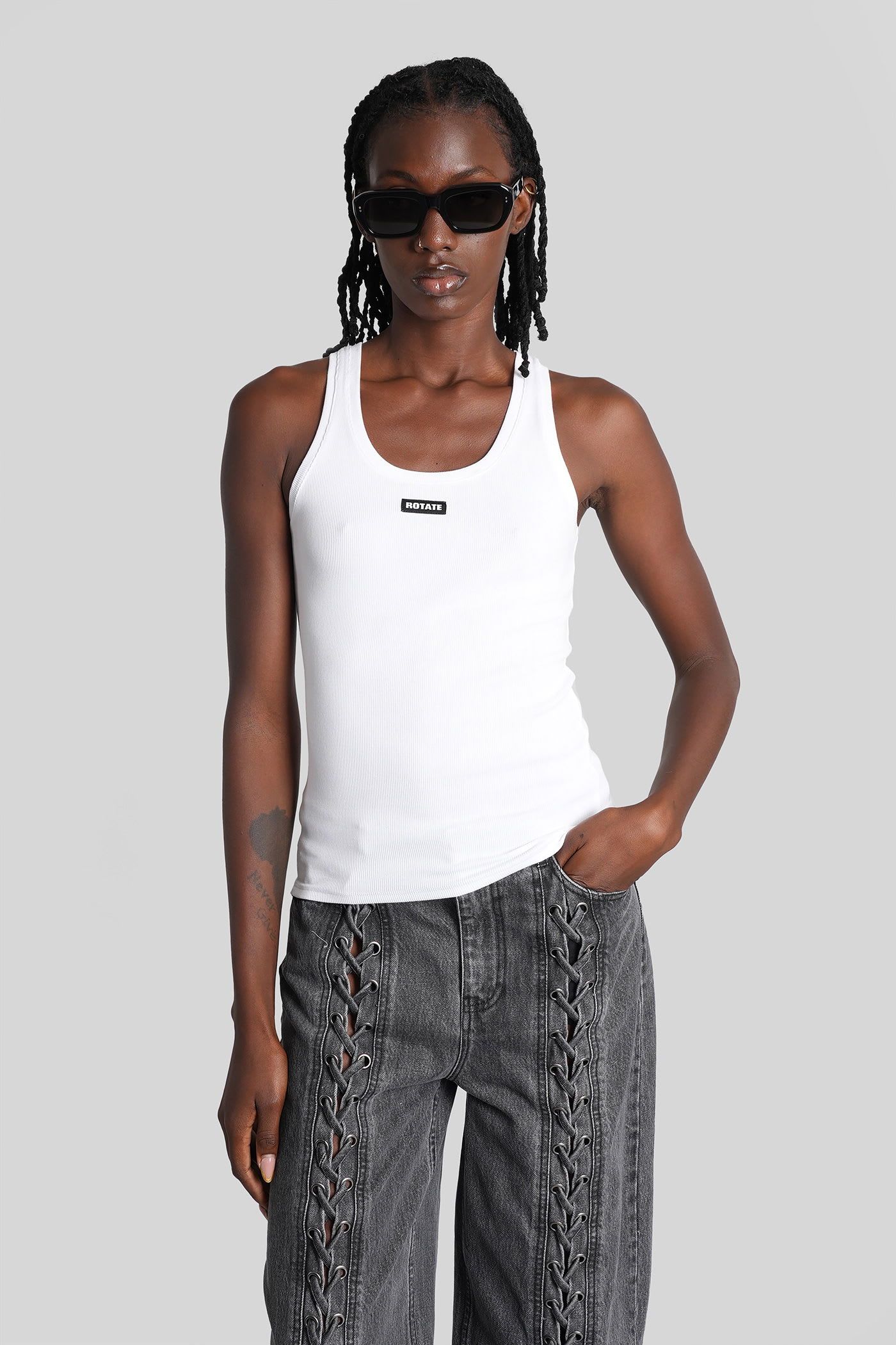 Rotate by Birger Christensen Topwear In White Cotton